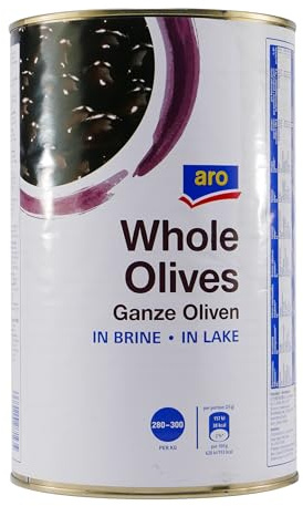 aro Whole Schwarze Oliven Ganz 4,0KG