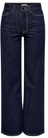 JDY Damen Jdyfelina-Fina Hw Wide Rinse Jnsdnm Noos