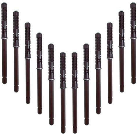 12 Pezzi Tasselli Staffe Supporto per Mensole a Scomparsa Galleggianti in Acciaio Marrone Zincato, Supporti Ciechi Sospesi Nascosti, con Viti, per Montaggio a Parete, Carichi Pesanti (10 x 100 mm)