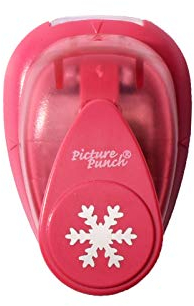 Vaessen Creative 21436-207 Motivstanzer, Small Stanzer Schneeflocke, Ausstanzung 1,5 cm Weit, Metall, lila, 6.5 x 4.5 x 4.4 cm