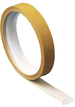 Rayher Hobby 3339100 Doppelklebeband, 12 mm, 3,5 m auf Rolle, weiß, säurefrei