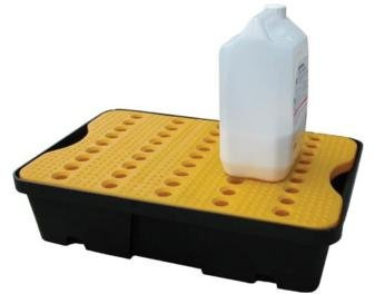 20L Spill Tray with Heavy Duty Grid 60x40x15cm
