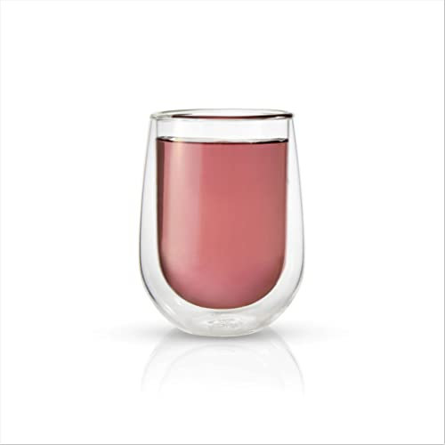 The Tea Makers of London 180ml (6 oz) Double Walled Thermo Glass Set of Two
