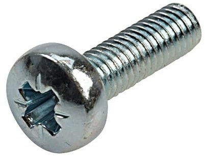 Machine Screws/Bolts Zinc Plated (BZP) Pozi Pan Head Mch Screw M8 8mm x 20mm (Pack of 10)