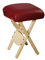 Master Massage Arbeitshocker Klapphocker Klappstuhl für Massageliege Hocker America Brand Burgund