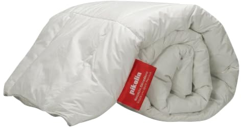 PIKOLIN Daunendecke 220 x 240 cm. Gänsedaunendecke mit 92% Daunen, 250g/m² für Herbst und Winter, Natürliche Füllung und Atmungsaktiv, 100% Baumwolle Downproof, Hochwertige Schlafdecke