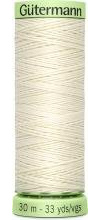 Gutermann Topstitch Thread, 30mtr, Ivory (0001), Polyester, 5.5 x 1.8 x 1.8 cm