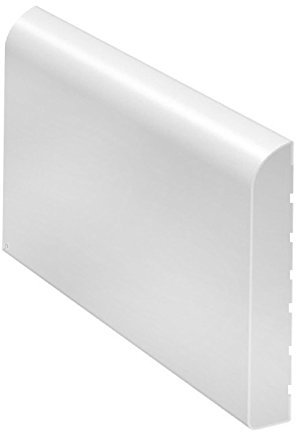 White 45mm Wide Bullnose Window Door Trim/Skirting Upvc Plastic x 5 Metres