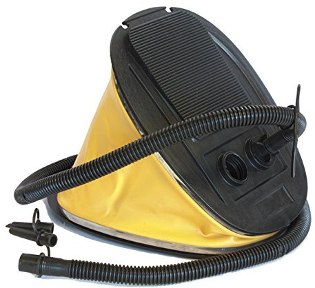 Elementerre Pump Blasebalg-Fuß-Pumpe, Volumen: 5 l, Maße: 28 x 22 x 7, Farbe: gelb