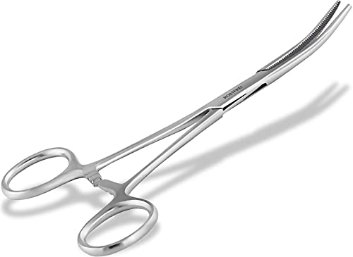 Angelsport Hakenlöser Hakenlösezange Lösezange-Klemme Gebogen - Edelstahl Rostfrei (14.5 cm)