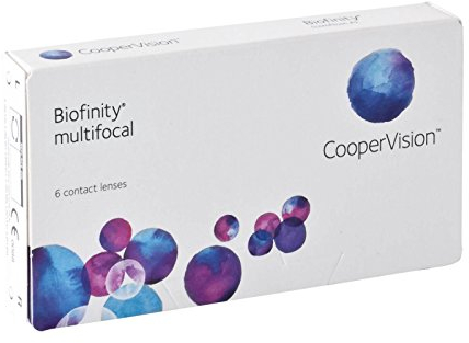 Biofinity Multifocal - D-Profil Monatslinsen weich, 6 Stück / BC 8.60 mm / DIA 14.00 / ADD MED 2 / -2.25 Dioptrien