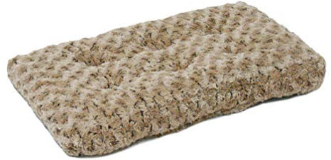 MidWest Homes for Pets Modèle 40618-SGB Lit en Peluche 45,7 cm de Long pour Chiens/Chats de Race ; Motif ondulé ombré ; Gris