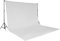tectake® Teleskop Fotostudio Komplettset Hintergrundsystem inkl. Hintergrund 6x3 m + Tasche - Diverse Farben - (Weiß | Nr. 400780)