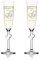 2 Kristallgläser Set mit Gravur - Hochzeitsgeschenk personalisiert - Sektgläser mit Namen und Datum - Sektkelche 175 ml - Geschenkidee zur Hochzeit