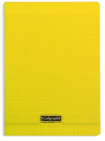 CALLIGRAPHE Cahier piqué POLYPRO 21x29,7 cm 140 p séyès 90g Jaune