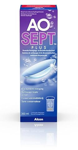 Aosept Plus Solution d'entretien pour lentilles | Bouteille individuelle | 1 x 360 ml