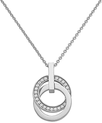 JETTE Damen-Kette Swing 26 Zirkonia One Size, Silber 32002219