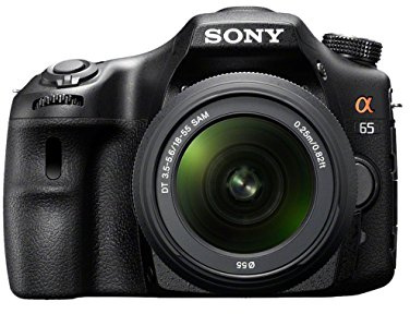 Sony SLT-A65VK SLR-Digitalkamera (24,3 Megapixel, Live View, Full-HD Video) inkl. 18-55mm Objektiv schwarz