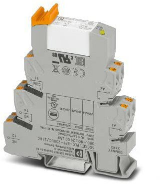 Phoenix Contact PLC-RPT-230UC/21HC Interface Relais / 220 V dc, 230V ac, 1PDT DIN-Schienen, Packung a 10 Stück