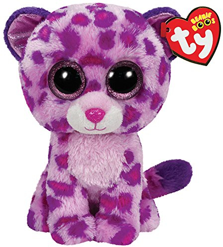 TY 36085 36085-Plüschtier Beanie Boos Glamour Leopard, pink
