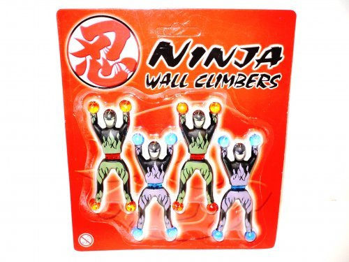 Ninja Wall Climbers - Pack of 4 by TiddlyWinksToys