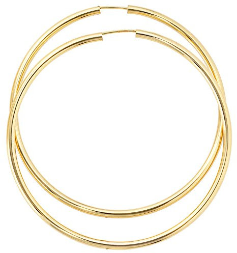 Jobo Damen Creolen rund groß 333 Gold Gelbgold Ohrringe Durchmesser 60 mm