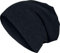 MSTRDS Unisex Rib 2in1 Beanie Black One Mütze und Schal in einem in DREI