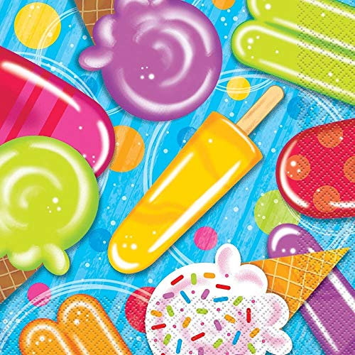 Popsicle & EIS Sommer Party Servietten, 16 Stück