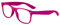 Ciffre EL-Sunprotect® Klar Glas Nerdbrille Brille Nerd Sonnenbrille Hornbrille Streber Pink