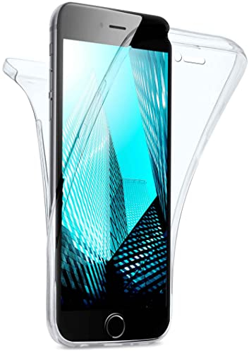 moex Double Case für iPhone 6s / iPhone 6 Hülle Silikon Transparent, 360 Grad Full Body Rundum-Schutz, Komplett Schutzhülle beidseitig, Handyhülle vorne und hinten - Klar