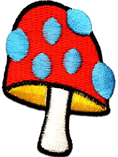 Catch the Patch Pilz Gemüse Super Mario - (Größe: 4,2 x 6 cm) – Aufbügler & Applikationen in verschiedenen Größen – Ideal für Kleidung, Schulranzen, Jeans & Rucksäcke