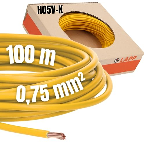 Lapp Kabel Litze H05V-K 0,75mm² gelb 100M 4510112