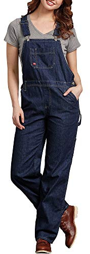 Dickies Donna, Salopette comoda Bib dal taglio dritto, INDIGO SCURO, XL