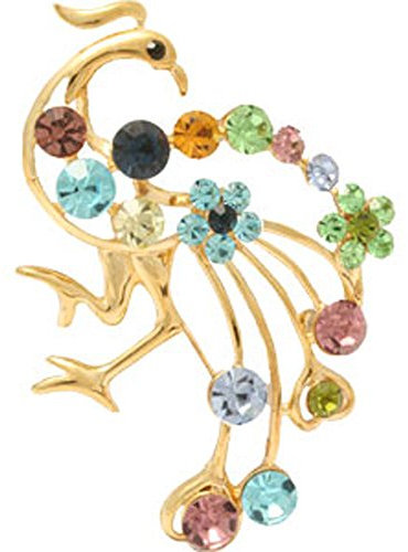 Cyllene Fantaisie - Broche Paon II Multicolore