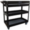 US PRO TOOLS tool cart tool trolley workstation tool box cabinet gloss black with lockable ball bearing drawer