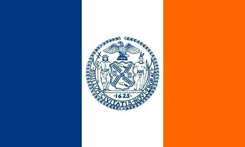 U24 Aufkleber New York City Flagge Fahne 12 x 8 cm Autoaufkleber Sticker