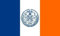 U24 Aufkleber New York City Flagge Fahne 12 x 8 cm Autoaufkleber Sticker