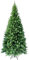 RS Trade HXT 1101 Slim Colorado-Mix 210 cm künstlicher PVC Weihnachtsbaum (extra schmal Ø ca. 104 cm) mit 872 Spitzen, Schnellaufbau Klappsystem, schwer entflammbar, Tannenbaum inkl. Metallständer
