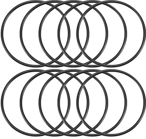 sourcing map 10 Stück Nitrilkautschuk O Ringe Metrische Dichtung 60mm Außendurchm. 55mm Innendurchm. 2.5mm Breite