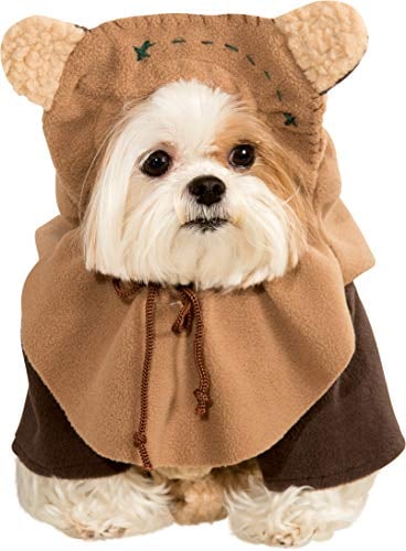 Rubies Official Star Wars Ewok Pet Dog Costume Medium, Neck to Tail 15', Chest 20' Halloween Halloween