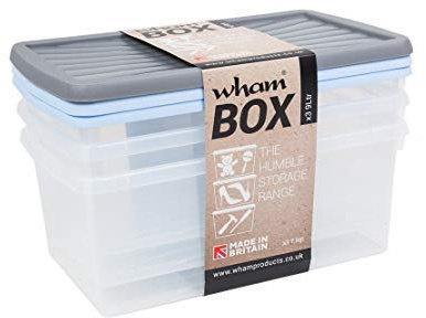 Indispensable Wham 3 Pack 9 Litre Box And Lid [E97017] (Neoteric Design)