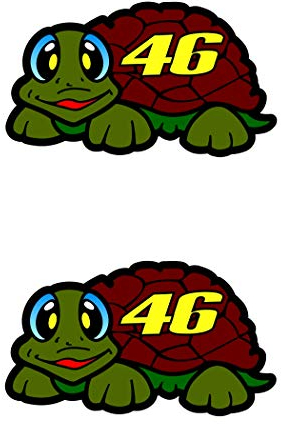 Valentino Rossi sticker turtle (BR) vinyl decal 5cm x2