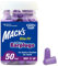 Mack's Slim Fit Ohrstöpsel mit schmaler Passform, Violett, 50 Paar, Count (Pack of 1)