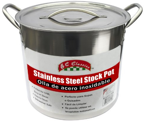 MBR Industries BC-17670 - Pentola in acciaio INOX, 20 l