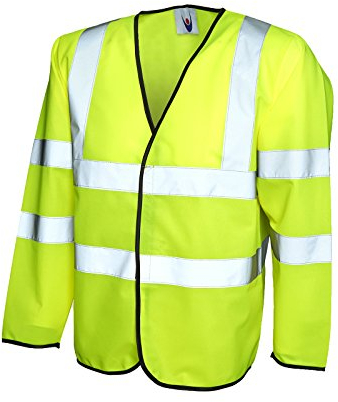 UC802 Warnweste, langärmelig, orange Gr. XXXXL, gelb