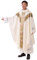 BLESSUME Priester Messgewand Kirche Vater Masse Pastor Stickerei Robe mit Stole, Weiß, One Size
