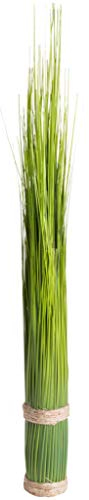 Nova-Nature künstliches Grasarrangement auf rundem Sockel mit Bastband (ca. 60 cm)