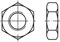 DIN 936 14 H Sechskantmuttern, niedrige Form - Abmessung: M52 (1 Stück)