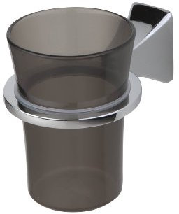 Haceka Art Déco 1143609 Wandhalterung für Zahnputzbecher, Stahl