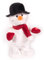 WeRChristmas Weihnachtsdekoration, Motiv: Spazierender/Tanzender und singender Schneemann, 30 cm, Kunststoff, Mehrfarbig